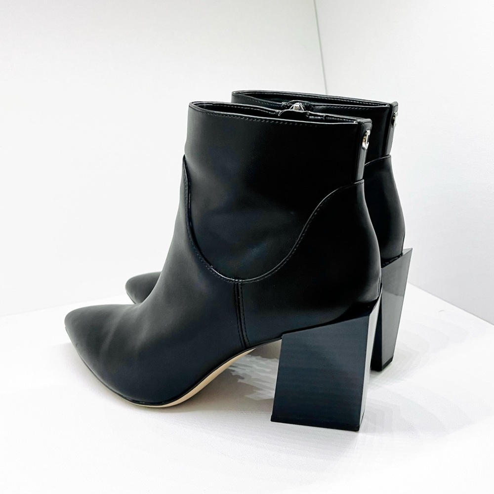 CIRCUS BY SAM EDELMAN — WOMENS ANKLE BOOTS FAUX LEATHER BLOCK HEEL, BLACK, US 7 - Picture 4 of 10